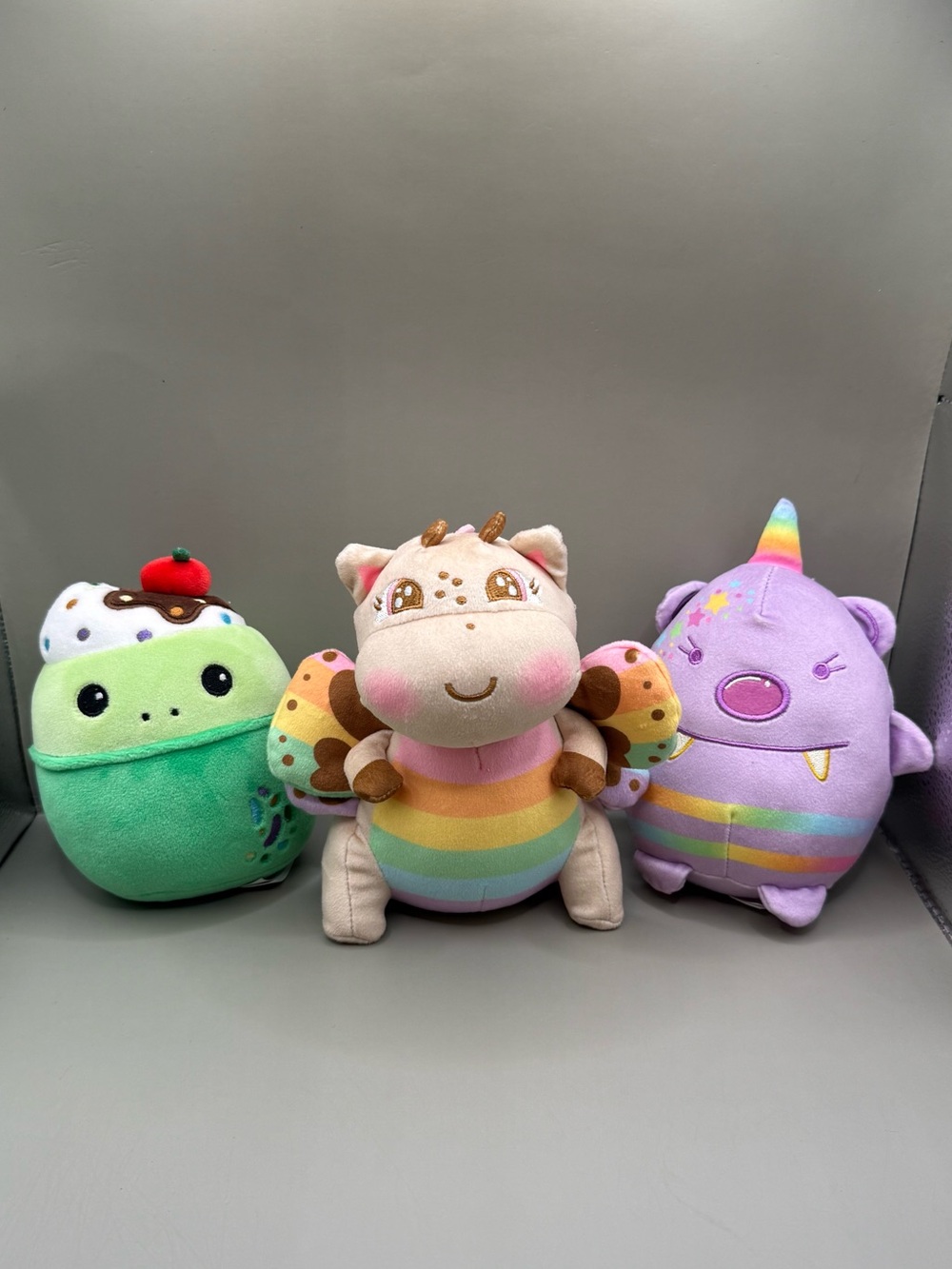 Moriah Elizabeth Mystery Series Lot Bashful Dragon Dessert Plush Stuffed Animals